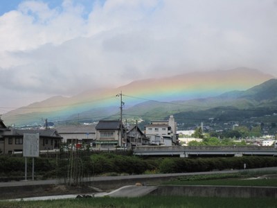 信州の山 新世紀元年】 山にかかる虹のベール | 南信州お散歩日和