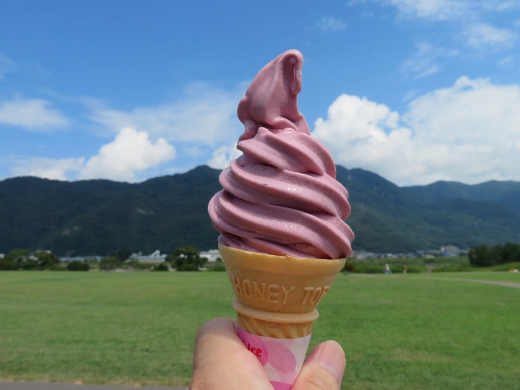 爽やか！蚕都上田の桑の実ソフトクリーム | じょうしょう気流