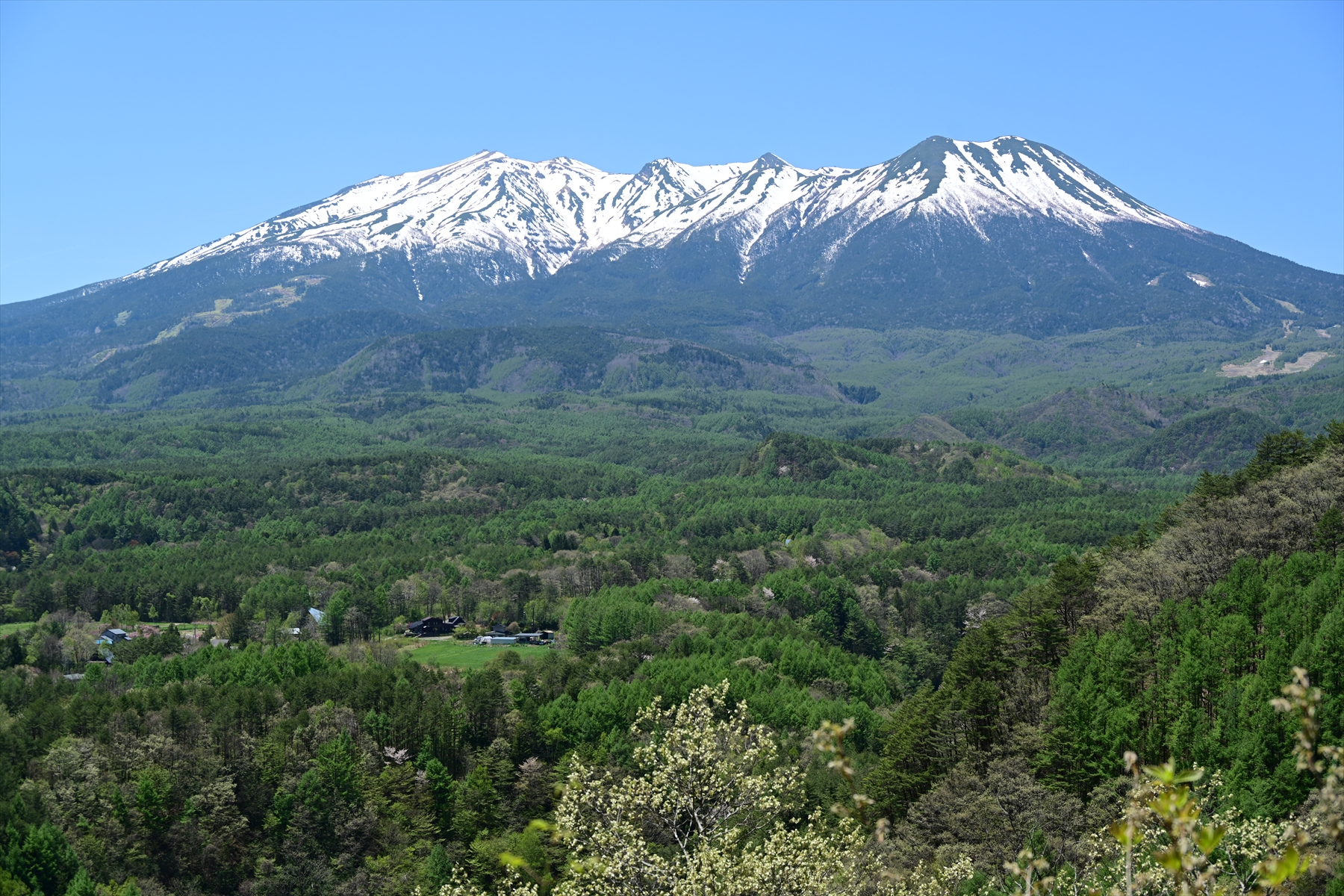 九蔵峠展望台から見た御嶽山