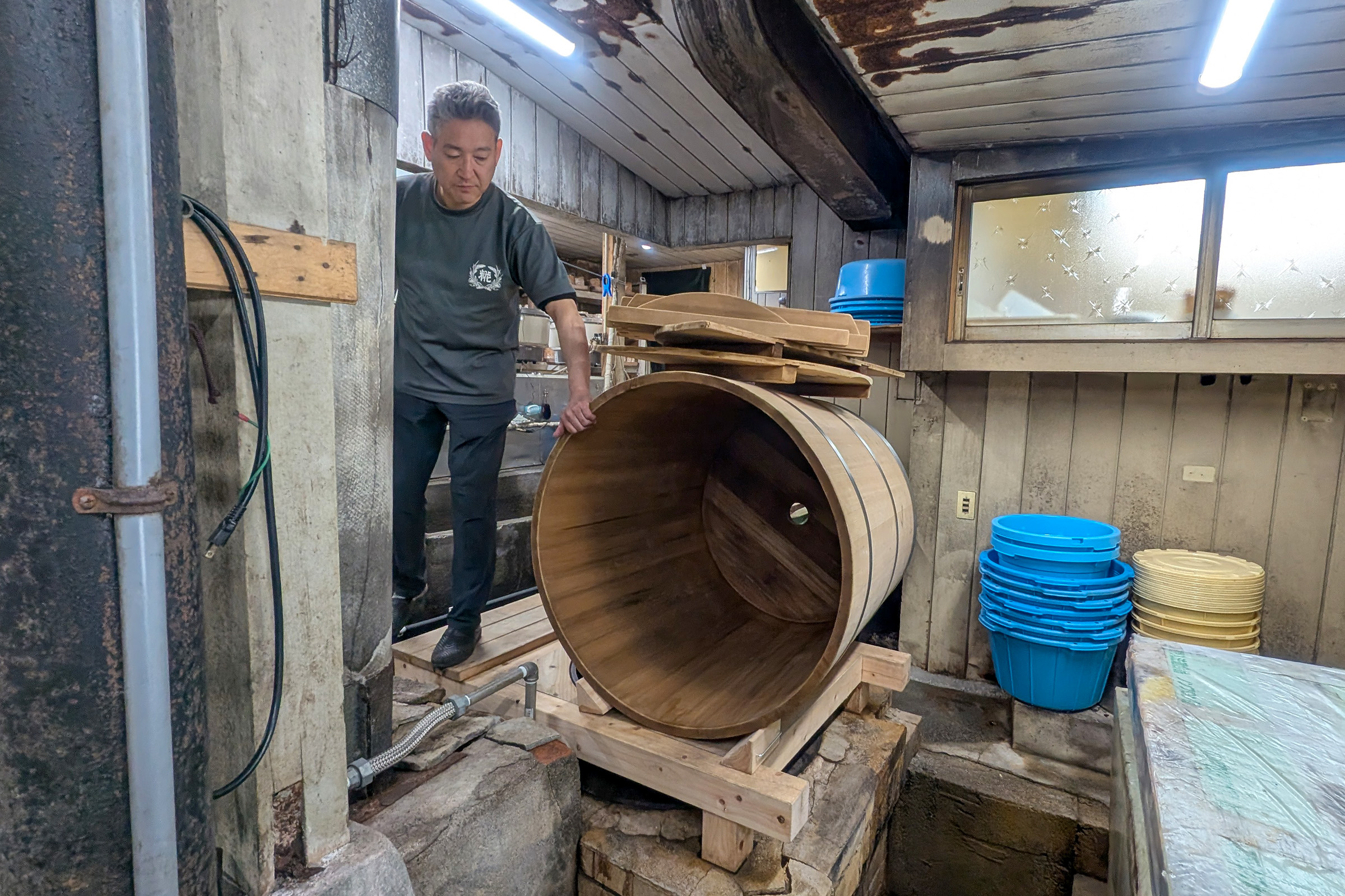 志水木材産業株式会社でつくられた樽