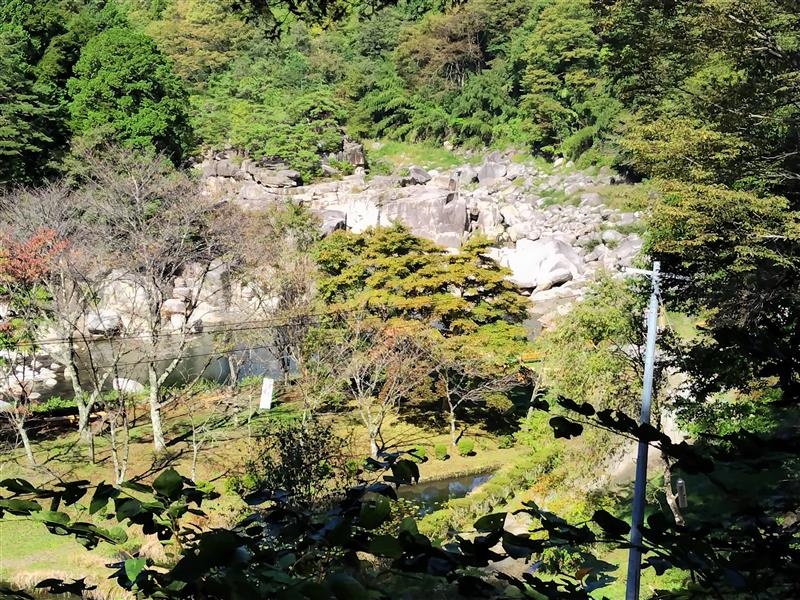 寝覚の床の公園の風景