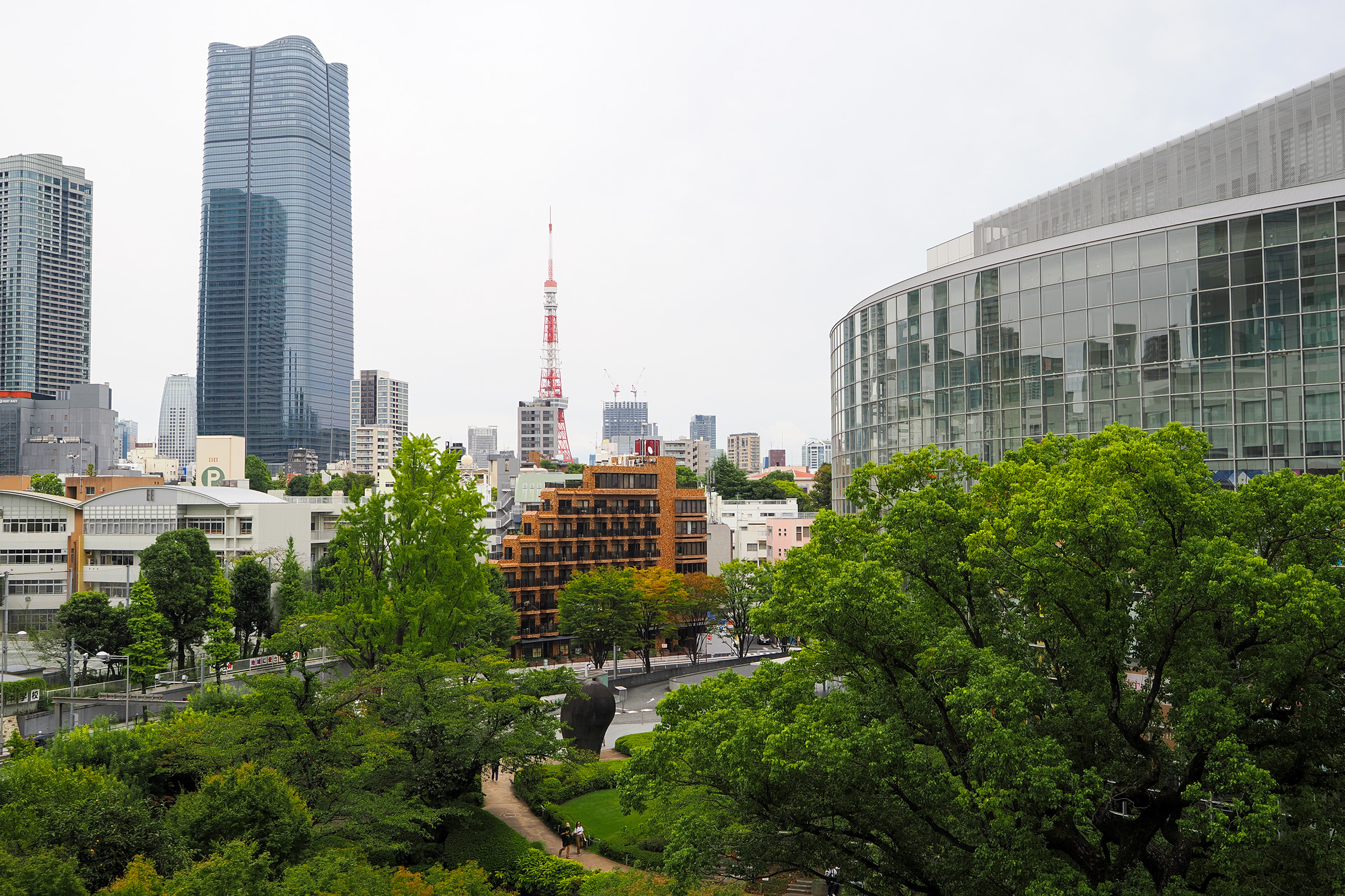 森ビルから見える東京東京の象徴、東京タワー