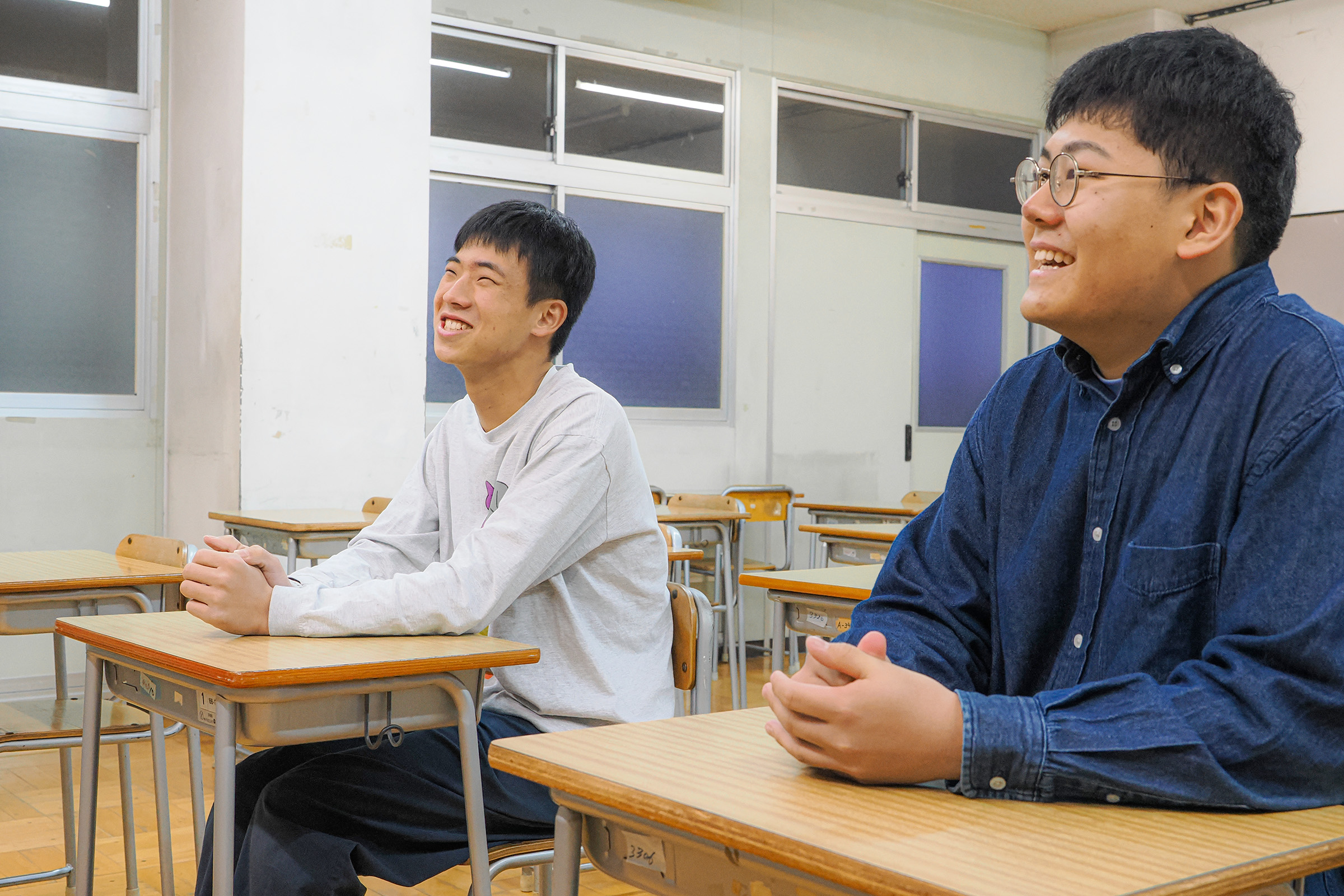 にこにこ、二人の楽しそうな様子にこちらも笑顔になります