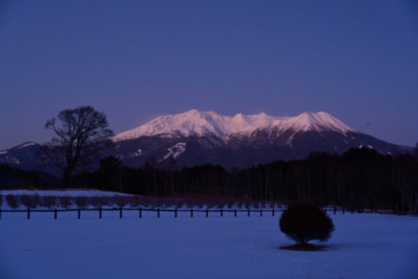 御嶽山のモルゲンロート１