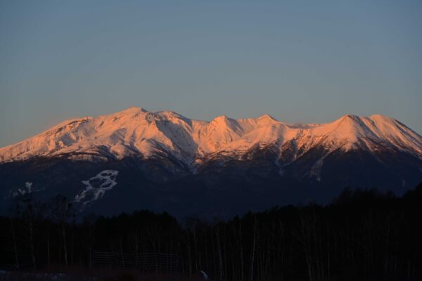 御嶽山のモルゲンロート５