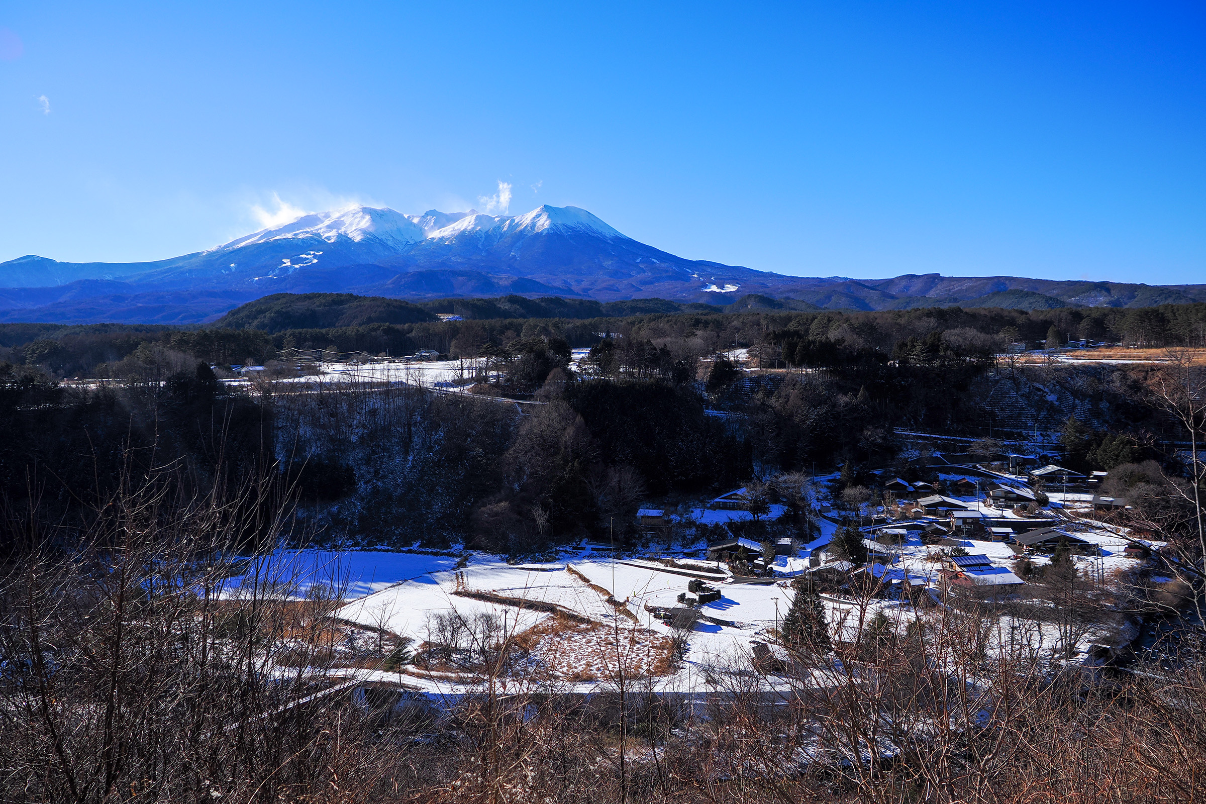 柳又ビューポイントから望む御嶽山