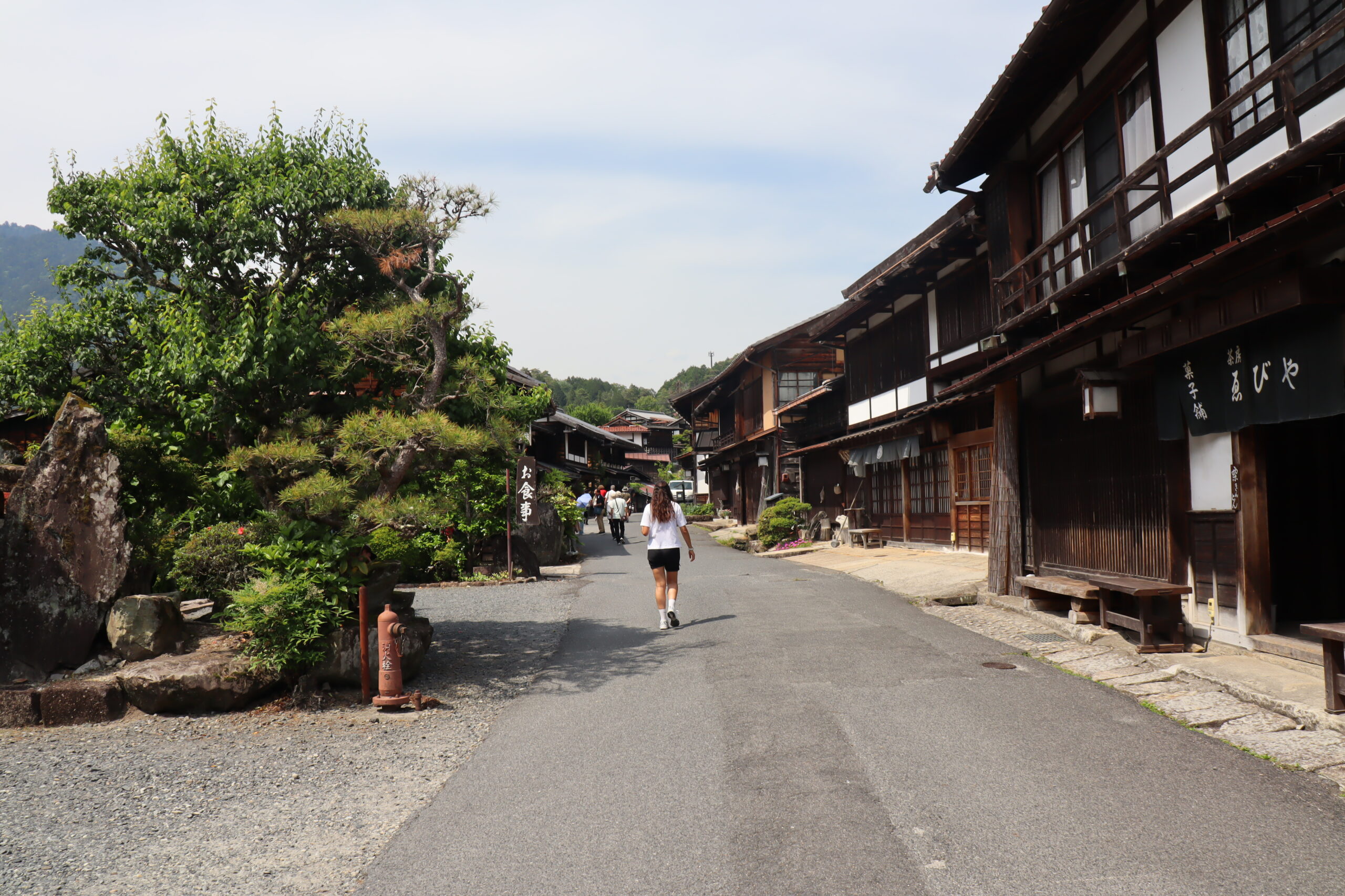 妻籠宿の風情のある町並み3