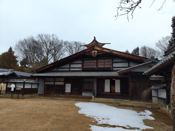 馬場家住宅　母屋、写真は冬のもの。冬は寒すぎて足が凍えるので注意。