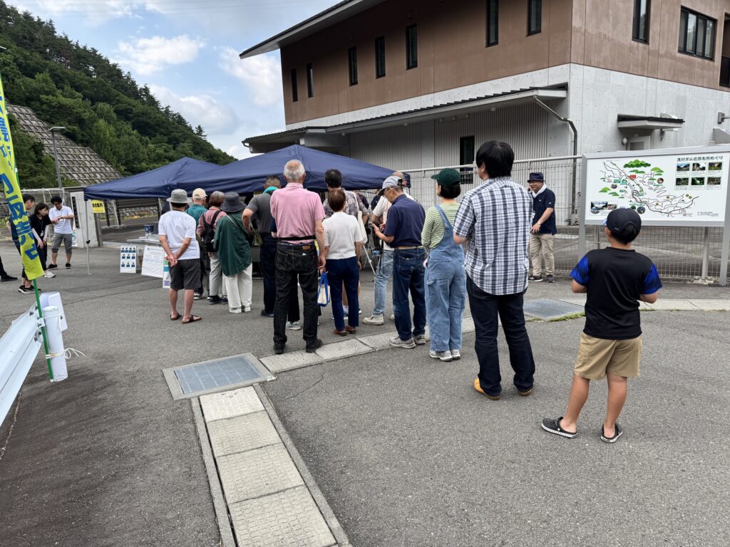 第10回浅川ダム祭りの受付の様子