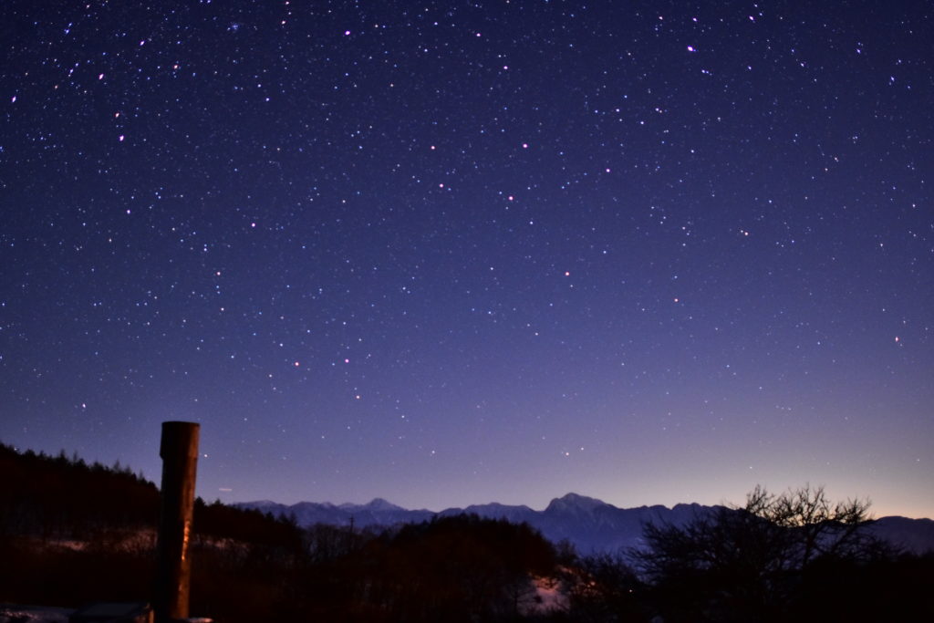 野辺山高原（南牧村）で、雄大な八ヶ岳の星景写真を撮る！（リベンジ編 