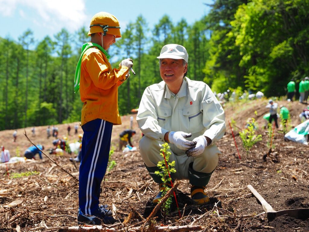 第33回佐久地域森林祭「第74回長野県植樹祭（佐久会場）」を北相木村で