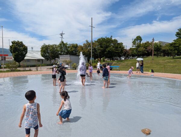 銀河公園に新設された噴水