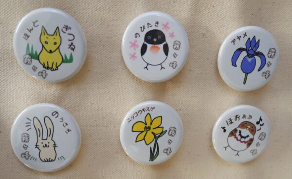 オリジナル缶バッチ６種類